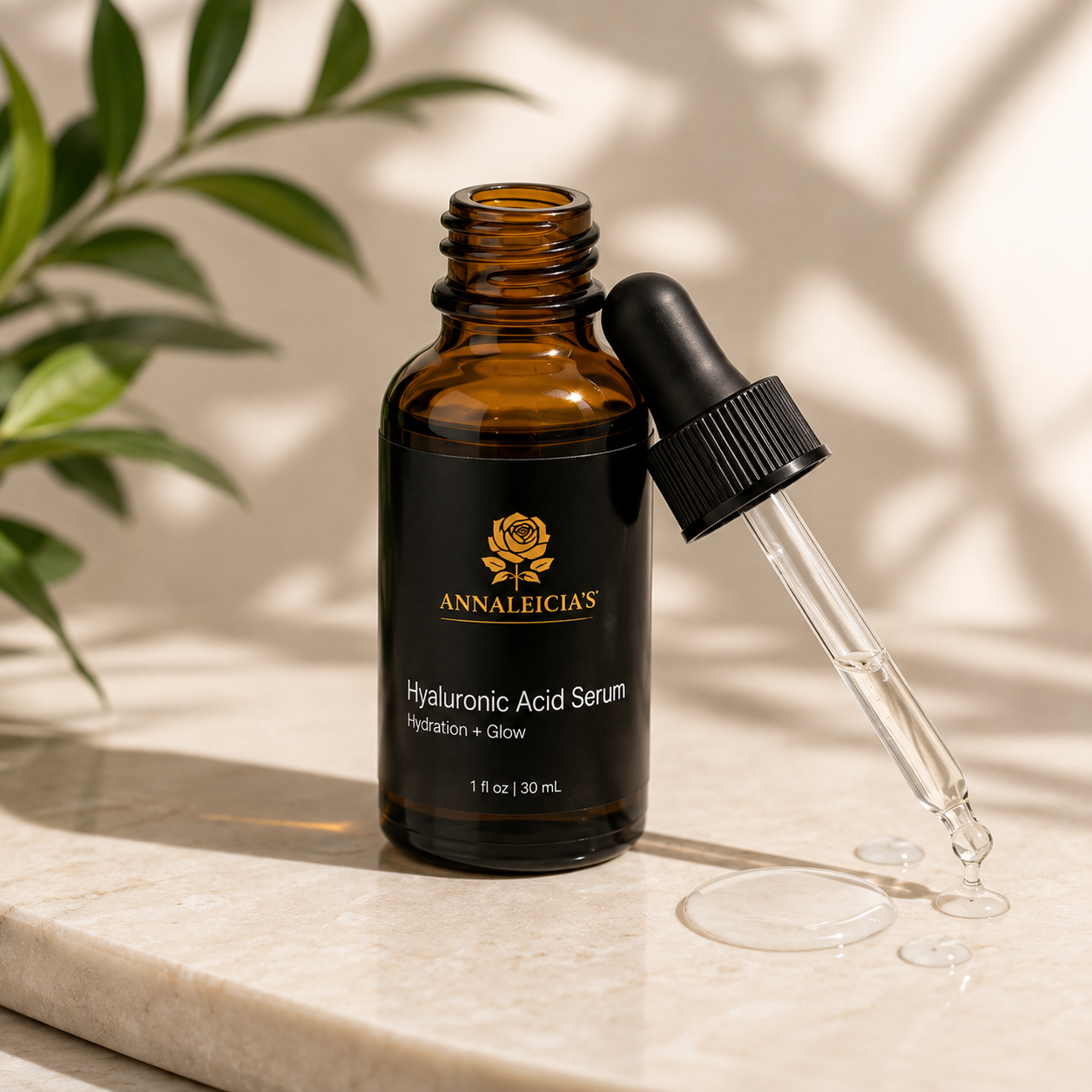 Hyaluronic Acid Face Serum – Hydrating Serum for Plump, Smooth Skin