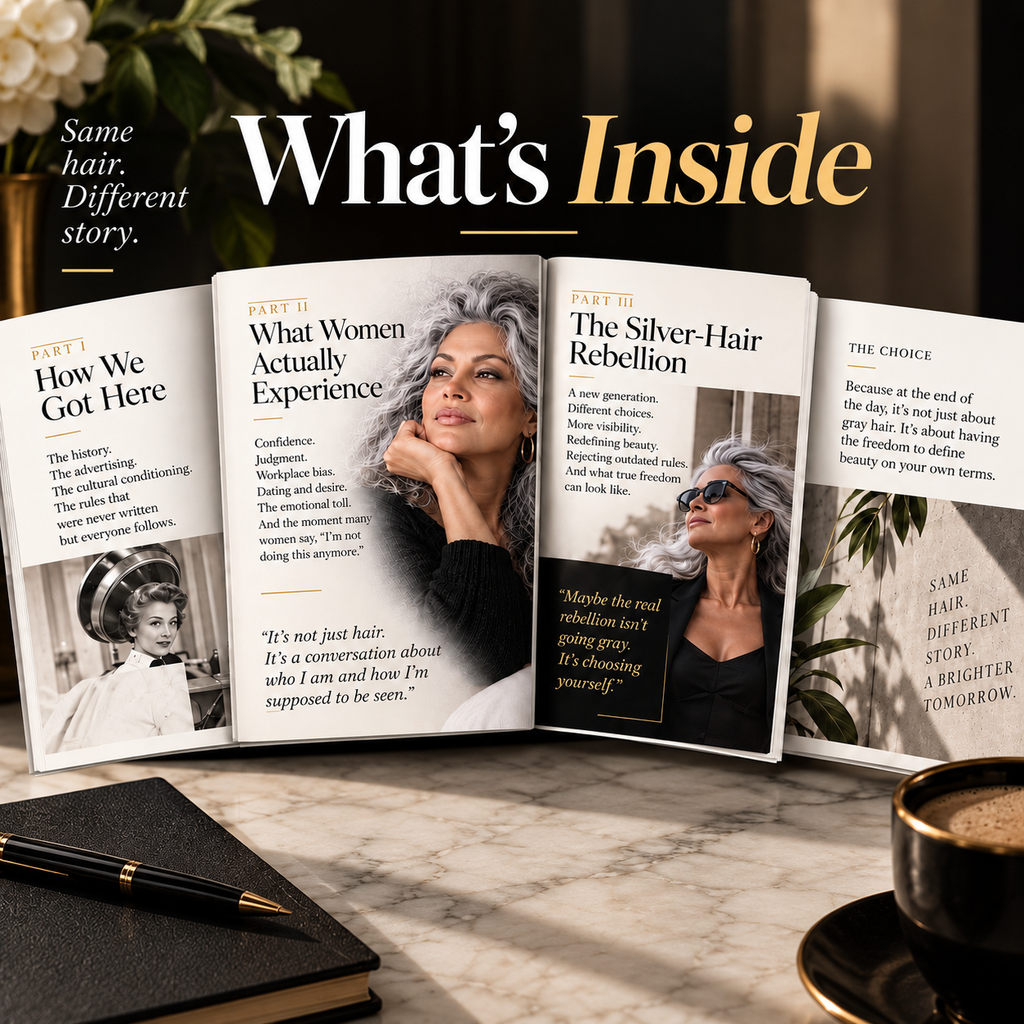 The Gray Hair Double Standard — A Beauty Bar Edit Original