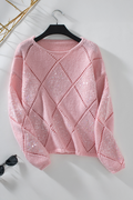 Amelia Pattern Sequin Detail Sweater