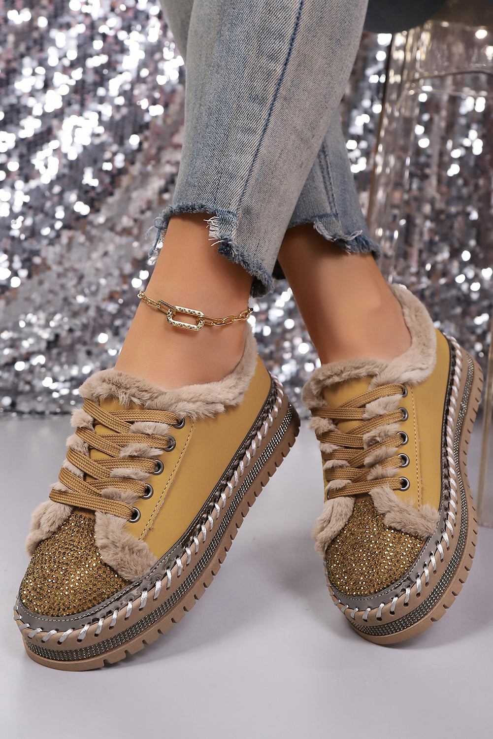 Harper Lace Up Flat Shoes